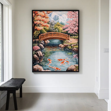 Japanese Garden Oil Painting